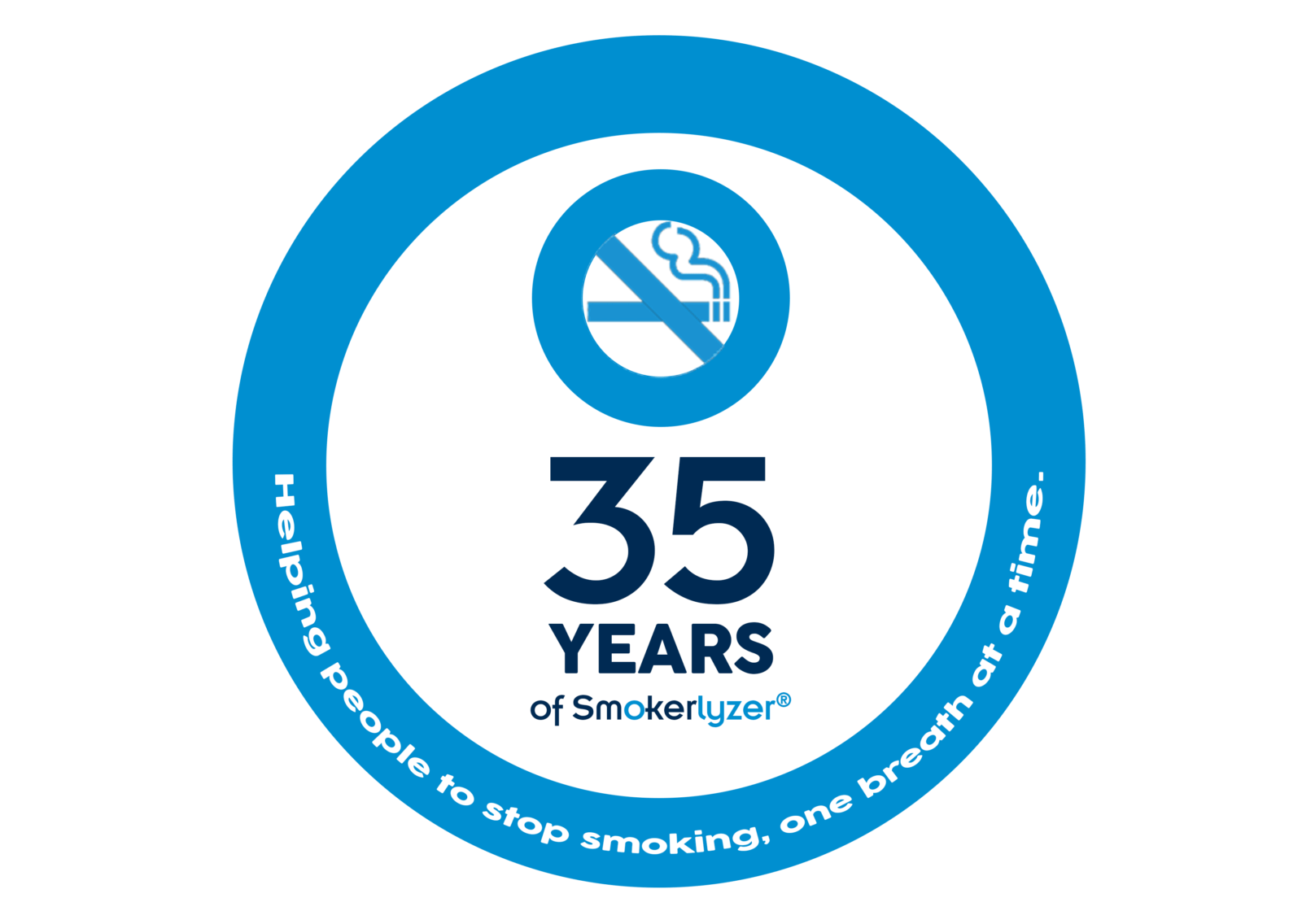 30 years of smokerlyzer logo ready for printing